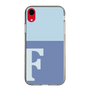 Slim Protection Case［ Original - initial two tone - F blue ］
