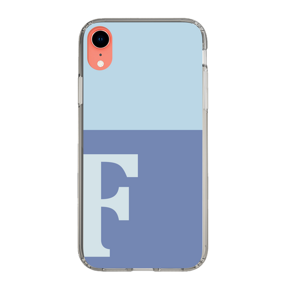 Slim Protection Case［ Original - initial two tone - F blue ］