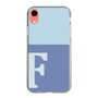 Slim Protection Case［ Original - initial two tone - F blue ］