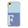Slim Protection Case［ Original - initial two tone - F blue ］