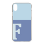 Slim Protection Case［ Original - initial two tone - F blue ］