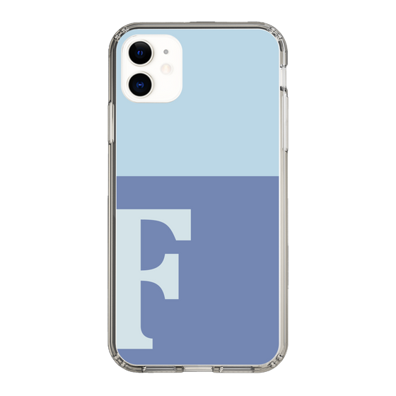 Slim Protection Case［ Original - initial two tone - F blue ］