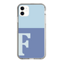 Slim Protection Case［ Original - initial two tone - F blue ］