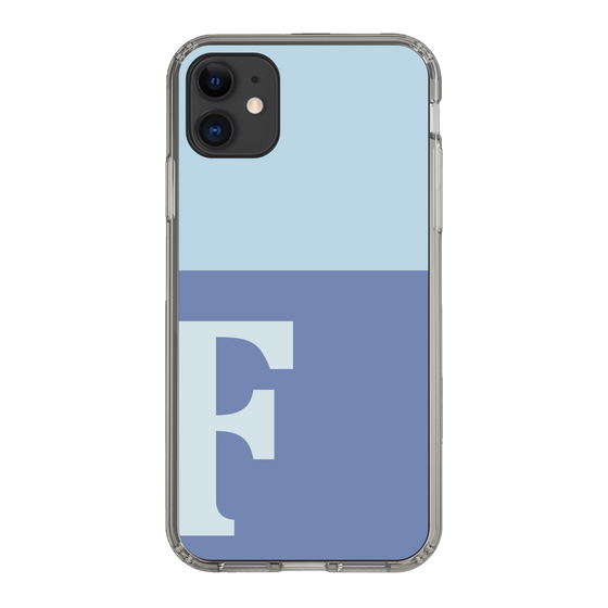 Slim Protection Case［ Original - initial two tone - F blue ］