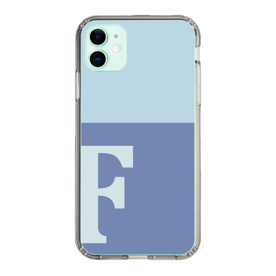 Slim Protection Case［ Original - initial two tone - F blue ］