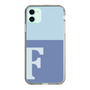 Slim Protection Case［ Original - initial two tone - F blue ］
