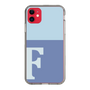 Slim Protection Case［ Original - initial two tone - F blue ］