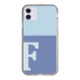 Slim Protection Case［ Original - initial two tone - F blue ］