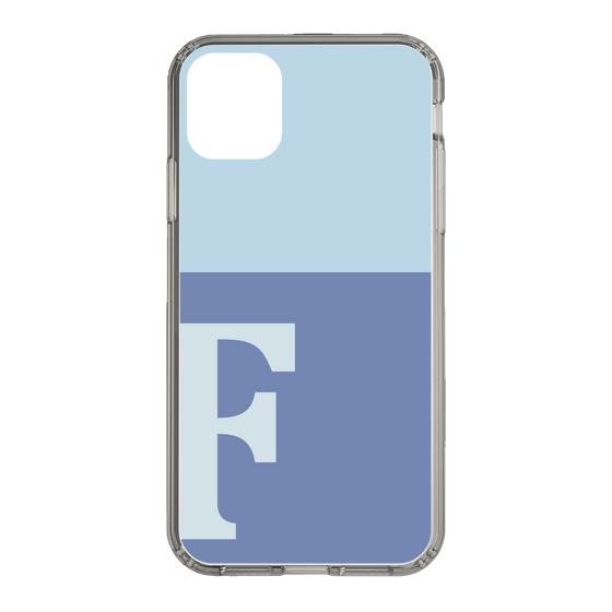 Slim Protection Case［ Original - initial two tone - F blue ］