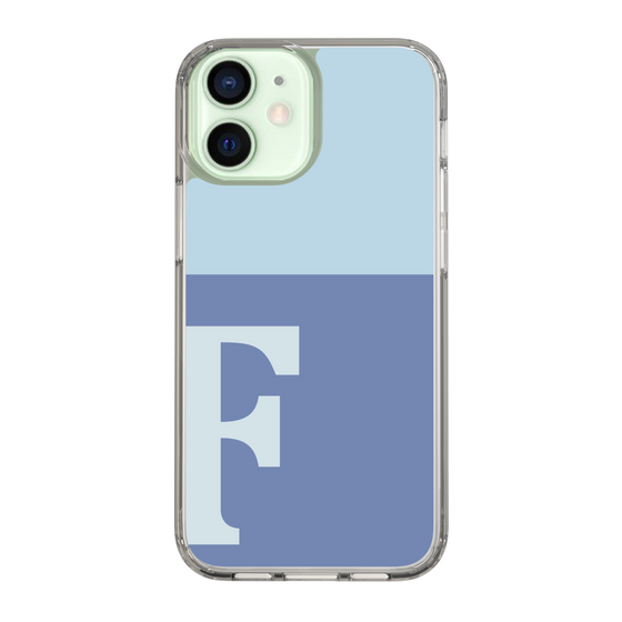 Slim Protection Case［ Original - initial two tone - F blue ］