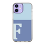 Slim Protection Case［ Original - initial two tone - F blue ］