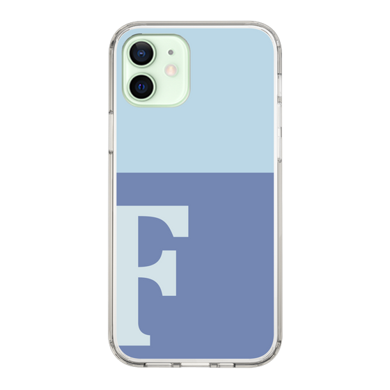 Slim Protection Case［ Original - initial two tone - F blue ］
