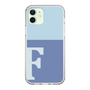 Slim Protection Case［ Original - initial two tone - F blue ］