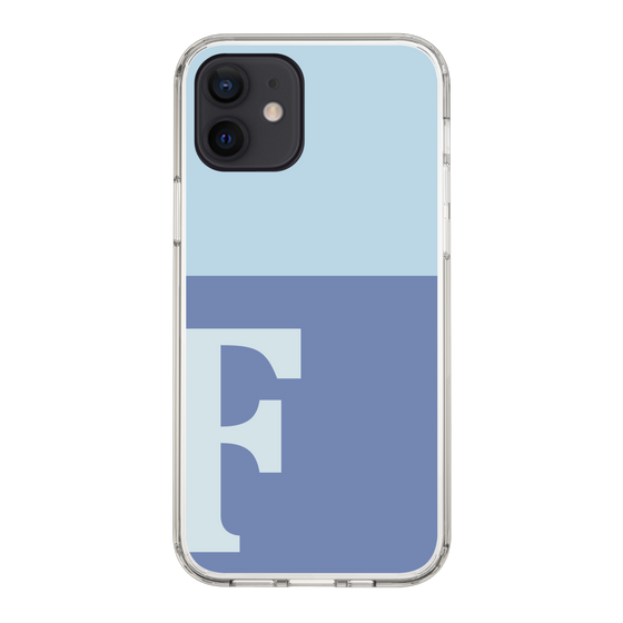 Slim Protection Case［ Original - initial two tone - F blue ］