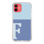 Slim Protection Case［ Original - initial two tone - F blue ］