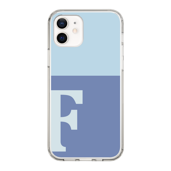 Slim Protection Case［ Original - initial two tone - F blue ］