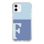 Slim Protection Case［ Original - initial two tone - F blue ］