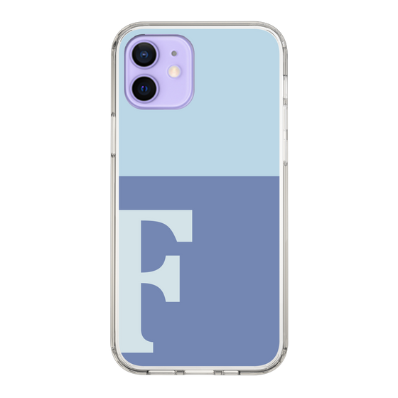 Slim Protection Case［ Original - initial two tone - F blue ］