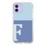 Slim Protection Case［ Original - initial two tone - F blue ］