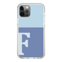 Slim Protection Case［ Original - initial two tone - F blue ］