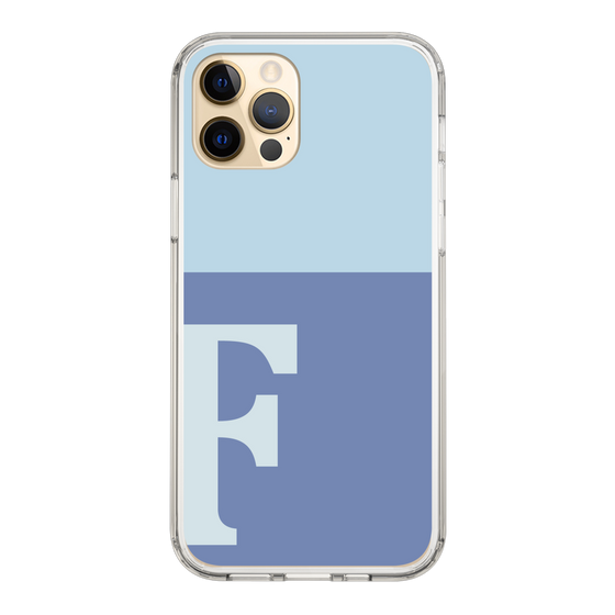 Slim Protection Case［ Original - initial two tone - F blue ］