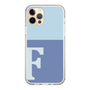 Slim Protection Case［ Original - initial two tone - F blue ］
