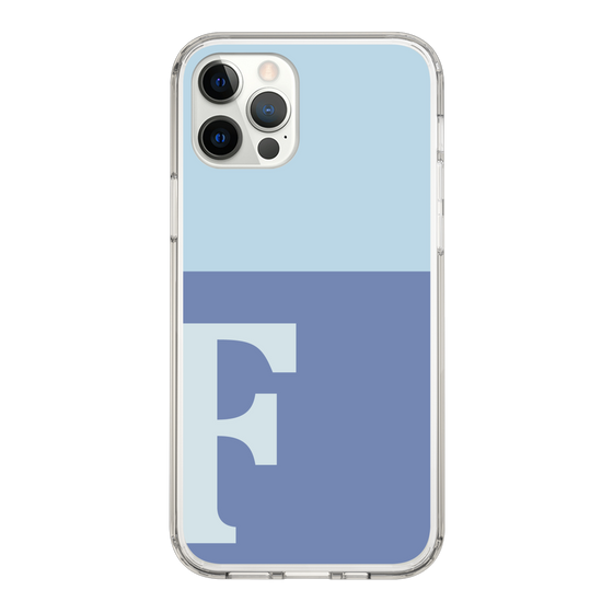 Slim Protection Case［ Original - initial two tone - F blue ］