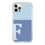 Slim Protection Case［ Original - initial two tone - F blue ］
