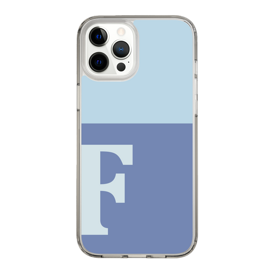 Slim Protection Case［ Original - initial two tone - F blue ］