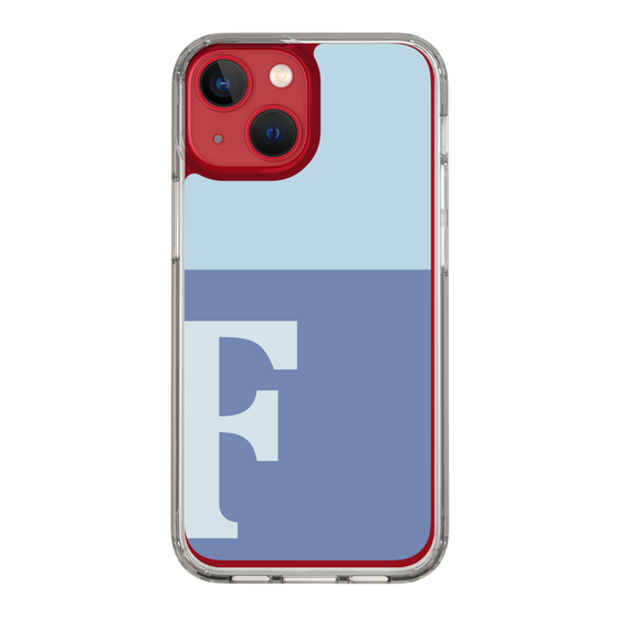 Slim Protection Case［ Original - initial two tone - F blue ］