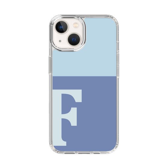 Slim Protection Case［ Original - initial two tone - F blue ］