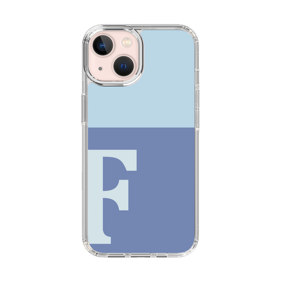 Slim Protection Case［ Original - initial two tone - F blue ］