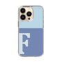 Slim Protection Case［ Original - initial two tone - F blue ］