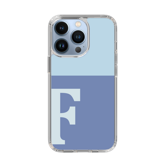 Slim Protection Case［ Original - initial two tone - F blue ］
