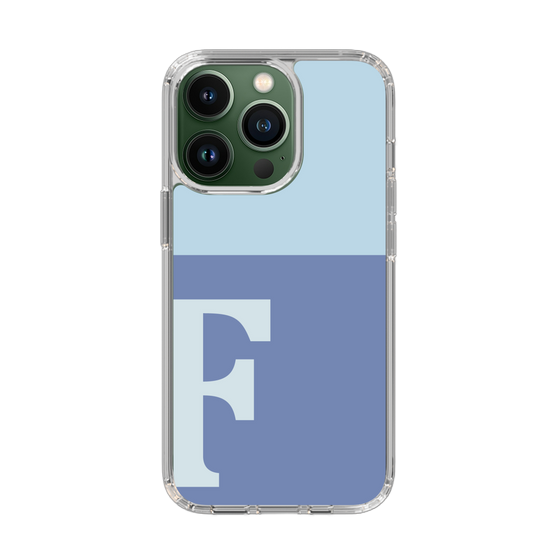 Slim Protection Case［ Original - initial two tone - F blue ］