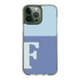 Slim Protection Case［ Original - initial two tone - F blue ］