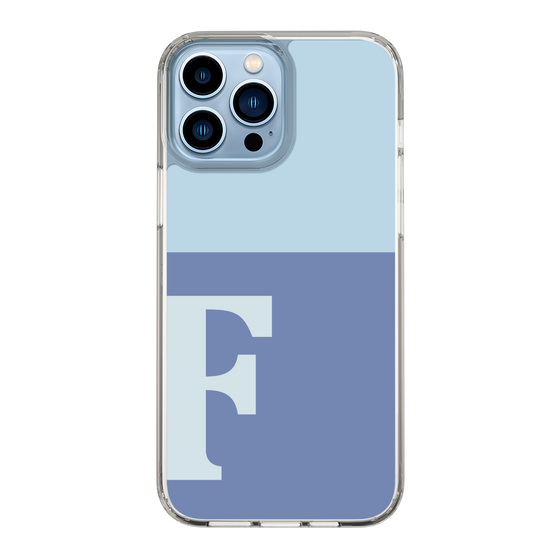 Slim Protection Case［ Original - initial two tone - F blue ］