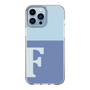 Slim Protection Case［ Original - initial two tone - F blue ］