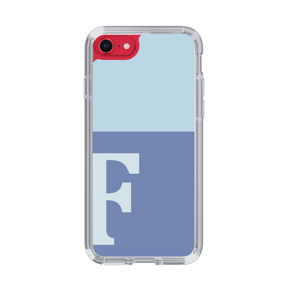 Slim Protection Case［ Original - initial two tone - F blue ］