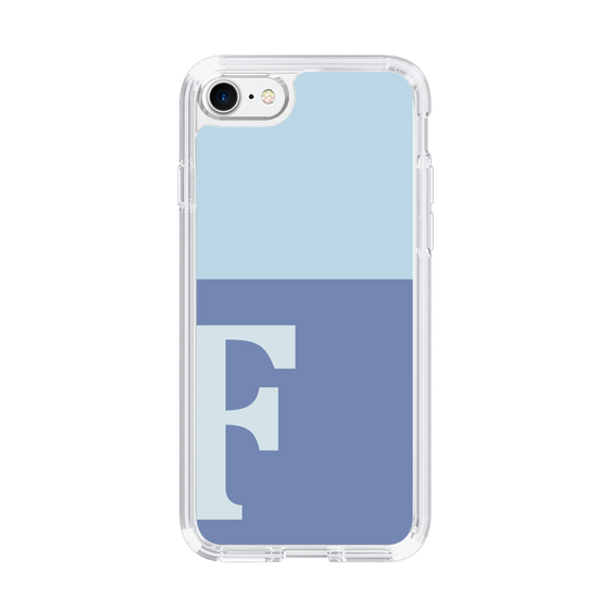 Slim Protection Case［ Original - initial two tone - F blue ］