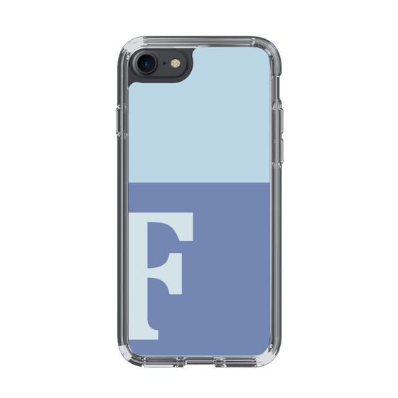 Slim Protection Case［ Original - initial two tone - F blue ］