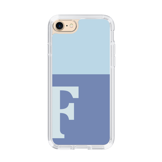 Slim Protection Case［ Original - initial two tone - F blue ］