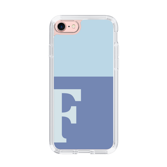 Slim Protection Case［ Original - initial two tone - F blue ］