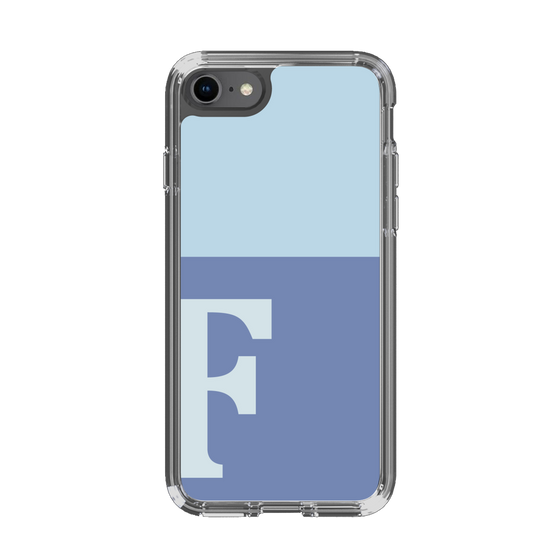 Slim Protection Case［ Original - initial two tone - F blue ］