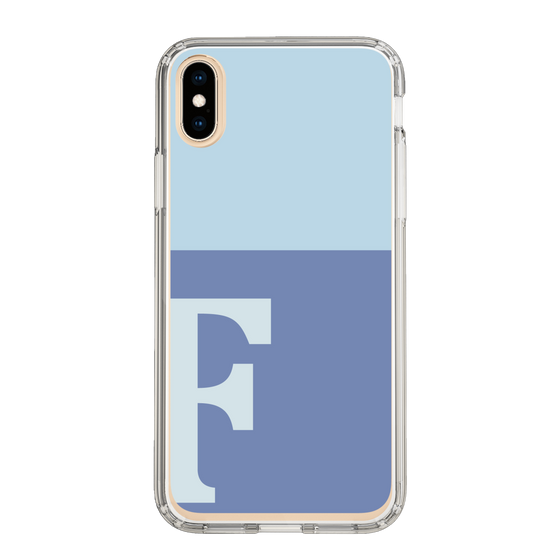 Slim Protection Case［ Original - initial two tone - F blue ］