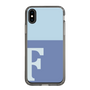 Slim Protection Case［ Original - initial two tone - F blue ］