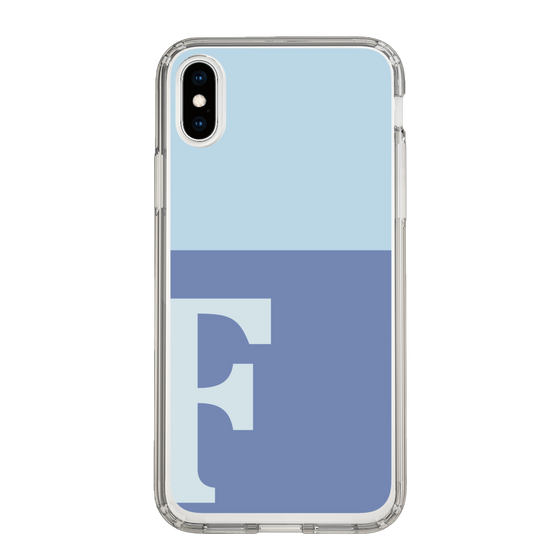 Slim Protection Case［ Original - initial two tone - F blue ］