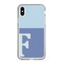 Slim Protection Case［ Original - initial two tone - F blue ］