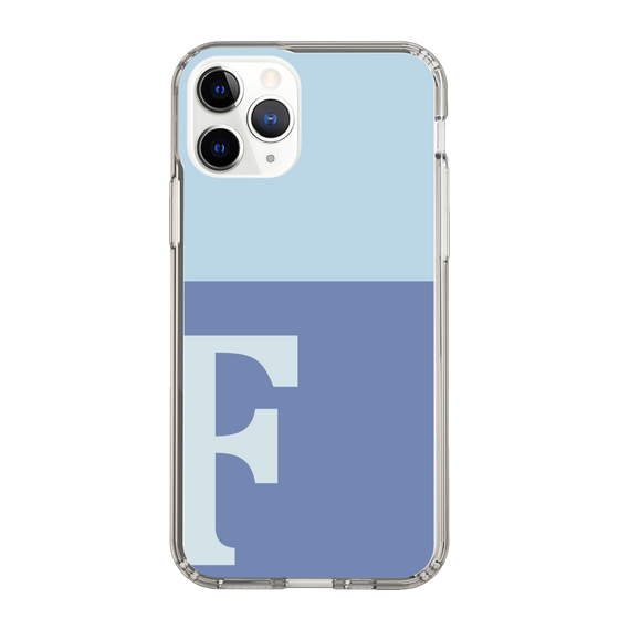 Slim Protection Case［ Original - initial two tone - F blue ］
