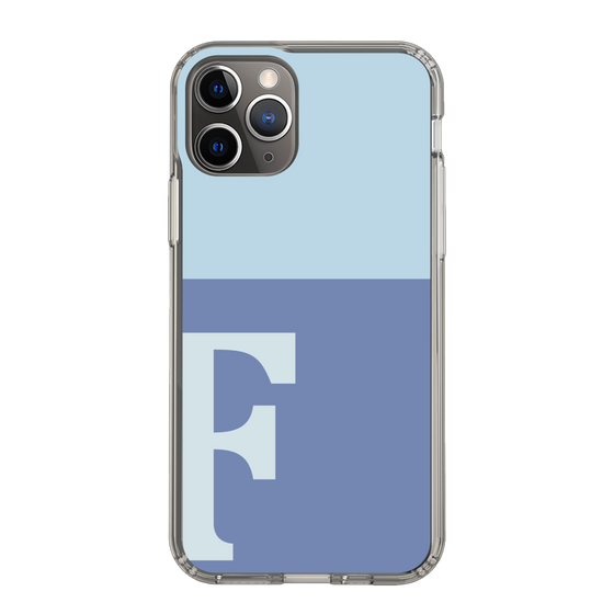 Slim Protection Case［ Original - initial two tone - F blue ］
